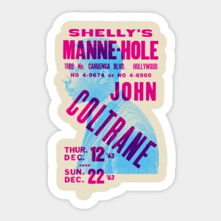 John Coltrane concert graphic Sticker